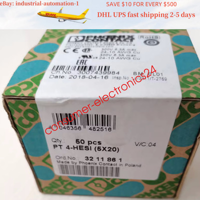 50 PCS PHOENIX 3211861 PT4-HESI (5X20) terminal fast shipping