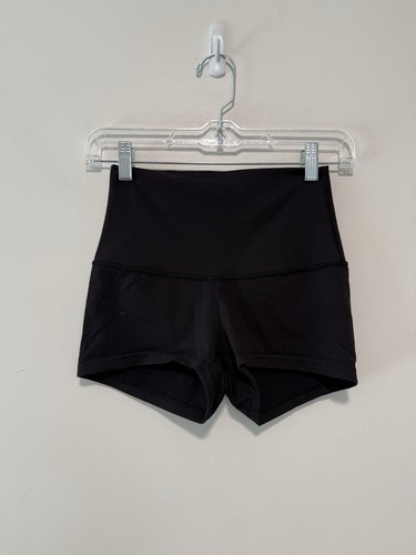 Lululemon Black Fold-Over Mini Shorts Size 4