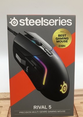 SteelSeries Rival 5 Optical Gaming Mouse - Matte Black, Brand New Sealed