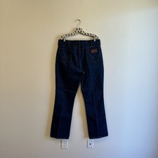 Vintage 70s Wrangler 945DEN Dark Denim Jeans High Rise Cowboy Cut Size 36x33