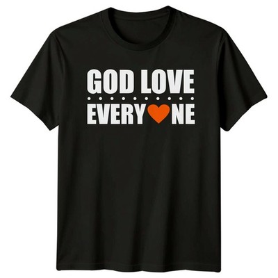Gott liebe alle T-Shirt Glaube Christentum Weihnachtsgeschenk für Sie und Ihn