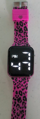 Justice Women's Digital Watch Tested Working Pink Band