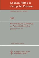 JöRg H. Siekmann | 8Th International Conference On Automated Deduction | Buch