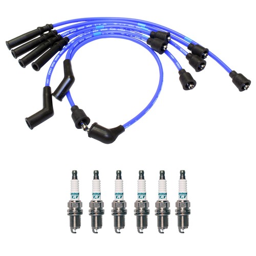 NGK 7mm Wire Set 6 Denso Iridium Spark Plug Kit For Avenger Cirrus 2.5 3.0 V6 - 第 1/1 張圖片