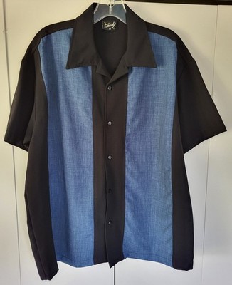 STEADY CLOTHING NWOT MEN'S MEDIUM BOWLING ROCKABILLY ATOMIC 1950s STYLE SHIRT