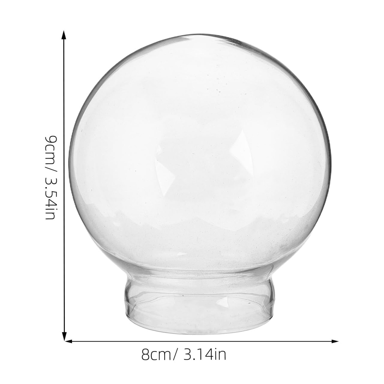 Healifty DIY Snow Globe Balls 4 Pack Craft Kit Empty Glass Globes Decorative ...