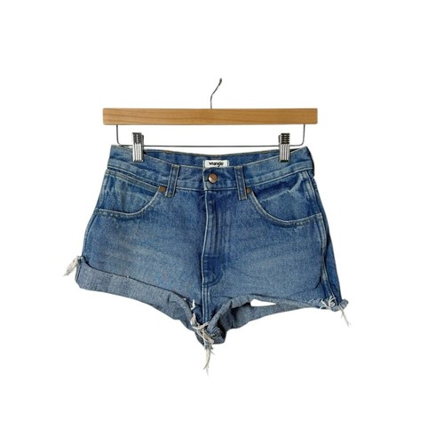 Wrangler Damen Mid-Rise Festival Denim Shorts in Blau Größe 25 - Bild 4 von 11