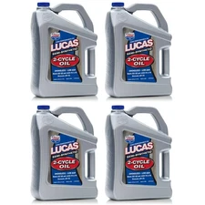 Lucas Oil 10115 Semi-Synthetic 2-Cycle Motor Oil - 1 Gallon (Pack of 4)