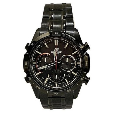 Casio Edifice EQW-T650 Stainless Steel 40mm Black Dial Solar with Box #WPW399