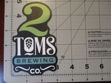 2TOMS BREWING Indiana 2 toms two major selleck STICKER decal craft beer brewery