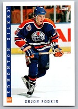 1993-94 Score Shjon Podein Rookie Edmonton Oilers #424