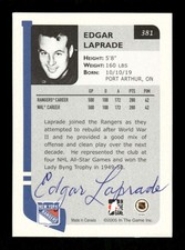 2004-05 in the Game Franchises 381 Edgar Laprade signed auto autograph  on back 