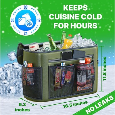 TidyFriend Kayak Cooler Bag Behind Seat - Waterproof, Insulated