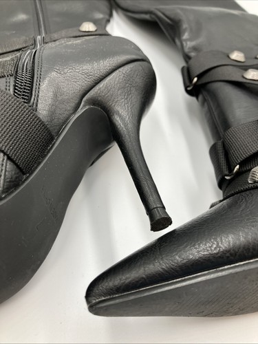 VOMIRA Stiletto Boots for Women Knee High Boots Pointy Toe High Heels 7 - Picture 4 of 14