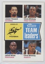 2001-02 Topps Heritage Team Leaders Juwan Howard Chris Whitney Jahidi White 0k4