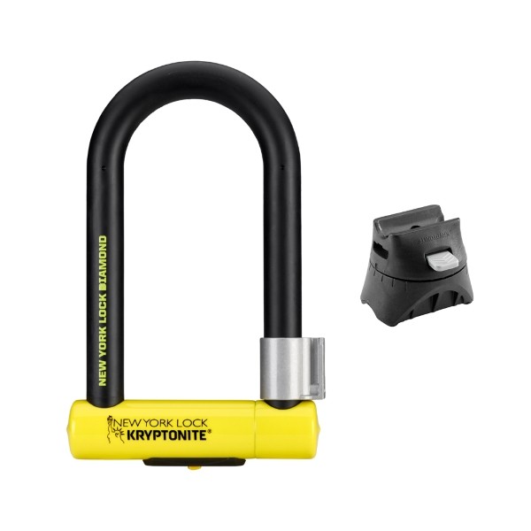 u-lock new york diamond standard with flex-frame holder blac