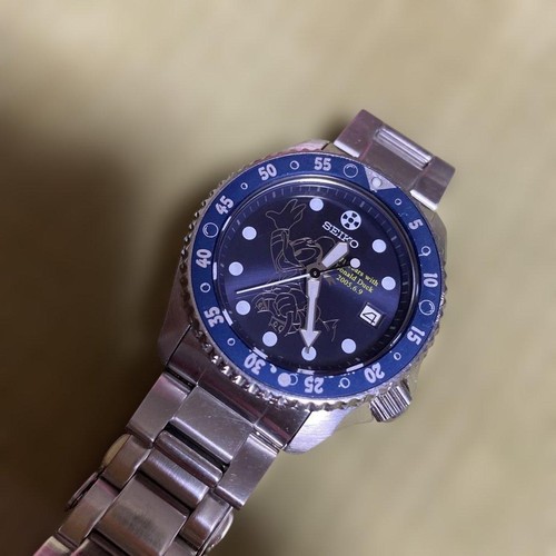 Seiko Cal.8F53 Édition Limitée Donald Canard Disney Quartz Montre Hommes Auth - Photo 6 sur 8