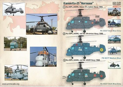Print Scale 72394 1:72 Kamov Ka-25 'Hormone'