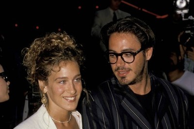 Robert Downey Jr & Sarah Jessica Parker at Ghostbusters II H - 1989 Old Photo 1