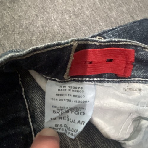 Wrangler Boys 12 Regular Cowboy Blue Jeans Western Rodeo Adjustable Waist 26x27 - Picture 16 of 21