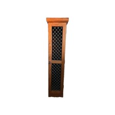 Large Jali Sheesham DVD Cabinet Excellent Condition Good Solid Piece Wood Metal