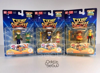 Vintage Bandai Digimon Adventure Figur 2001 Tai Matt Sora Izzy TK Kari 3 BOXEN NEU - Bild 1 von 4