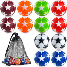 12 Pieces 32Mm Foosball Balls Table Multicolor Football Soccer Replacement Balls
