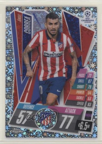 Angel Correa [Xfractor] #63 2020 Topps Chrome Match Attax UEFA Champions League card