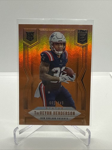 2025 Panini Donruss Elite TreVeyon Henderson RC Metallic Orange STATUS /849 - Picture 1 of 2