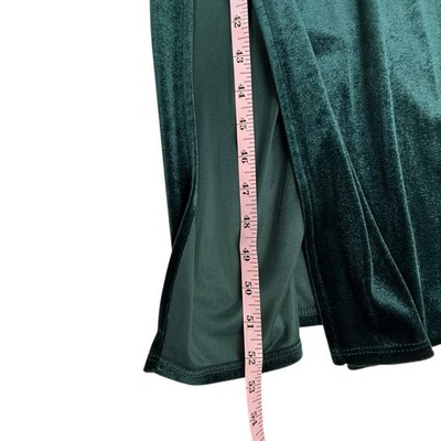 Taylor Teal Green Velvet Maxi Dress Women 6 Side Slits Spaghetti Strap Gown Prom | eBay Taylor Teal Green Velvet Maxi Dress Women 6 Side Slits Spaghetti Strap Gown Prom | eBay