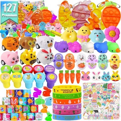 127Pcs Easter Egg Fillers, Easter Party Favors, Easter Egg Stuffers, Easter B...