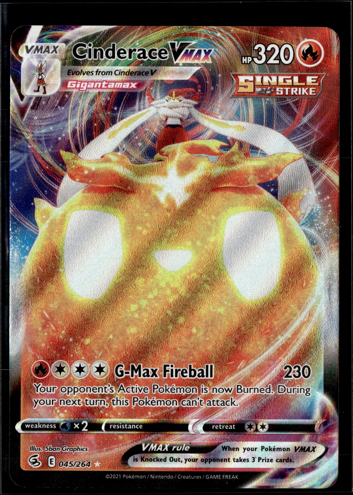 S-P: Sword & Shield Promos #169/S-P Cinderace VMAX