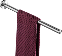 Zunto Handtuchhalter Edelstahl Bad Handtuchstange Wandmontage GebüRstet 40 Cm