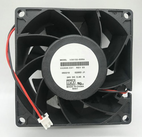 For Nidec V35132-55RA DC24V 0.45A 80*80*38mm InverterAxial Flow Cooling Fan 2Pin - 第 1/2 張圖片