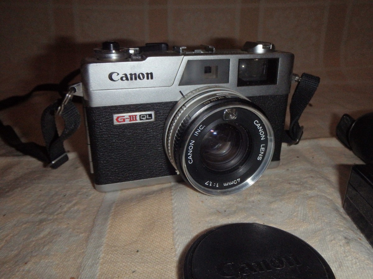 Canon Canonet G-III QL 17 Camera 40mm w/ Canolite D Flash | eBay