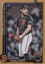 RYAN WALKER /2025 TOPPS UPDATE GOLD BORDER GIANTS #US-179 2025 25