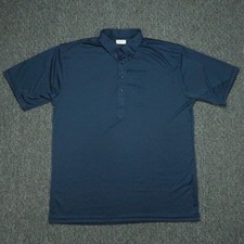 Collars Co Shirt Mens Extra Large Blue Peformance Short Sleeve Polo XL