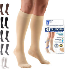 Truform 20-30 Mmhg Compression Stockings for Men and Women, Knee High Length, C