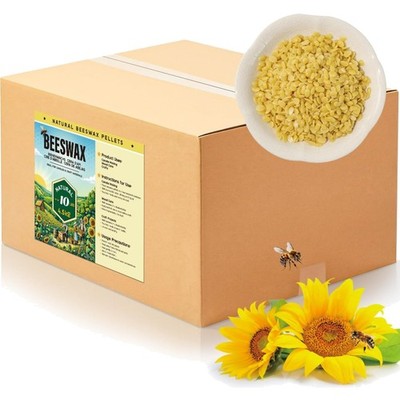 Gelbes Bienenwachs Pastillen - Natürlich für Kerzen & Kosmetik - 4.5KG/9KG