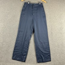 Uniqlo Women’s Navy Blue High Waist Wide Leg Pants Size S Elastic Back Waist