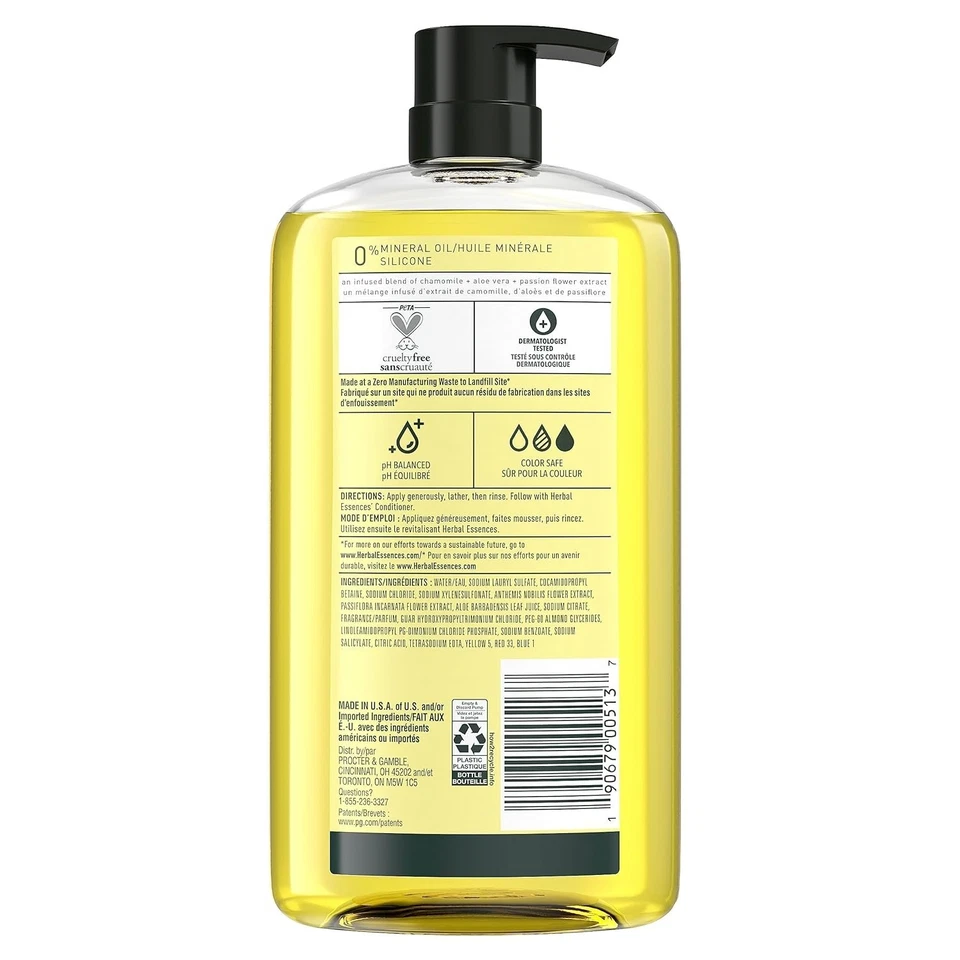 Herbal Essences Shine Brillance Shampoo, Meadow-Fresh Chamomile 865 ml/29.2 f oz - Image 2 of 4