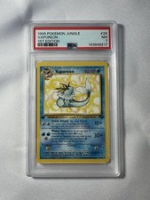 Pokemon vaporeon 28/64 1st edition Jungle non Holo Near Mint .  Recent Serial #