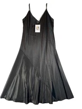 Natori Glamour Satin Chemise Small Black