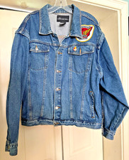 Vintage Blue Denim Honda Gold Wing Road Riders Jacket Chapter W-2 GWRRA Texas L