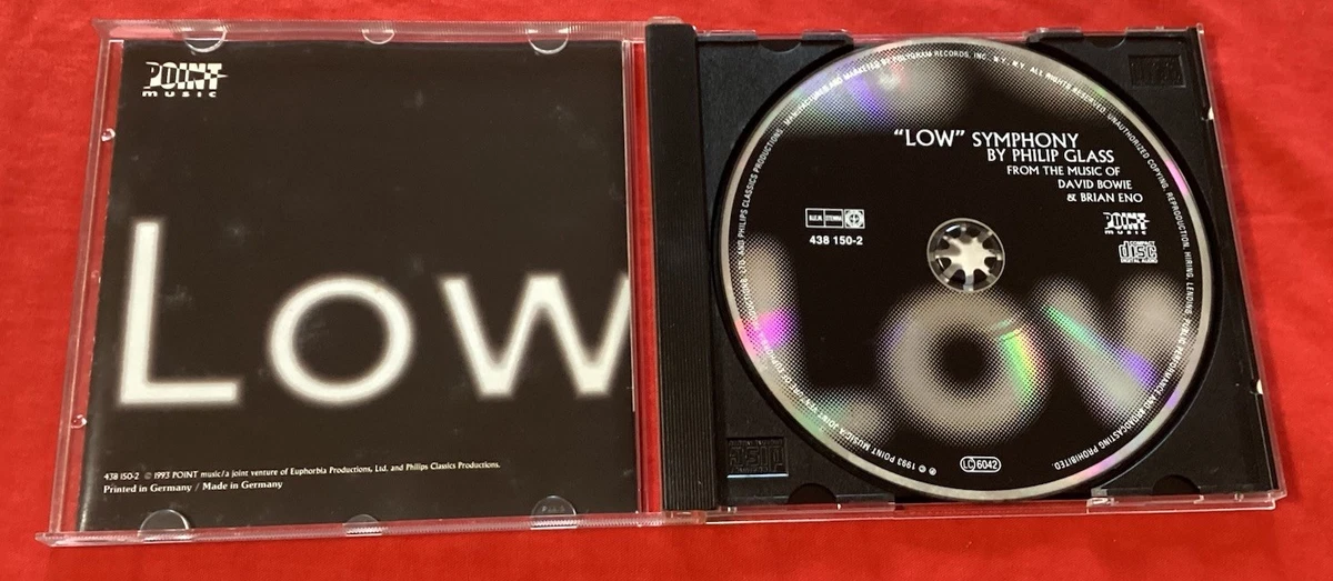 Philip Glass - Low, Symphony   From The Music Of BOWIE & ENO-  CD, VGC