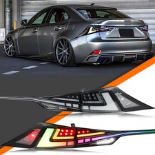 LED RGB Tail Lights Assembly Color Change Clear Rear Lamps Assembly