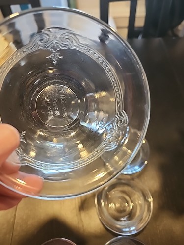 FIRE KING Oven Glass Clear Sapphire Blue 4” Small Bowls Set 7 Bowls! - Picture 4 of 9