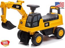 Best Ride On Cars CAT Excavator Push Car Licensed Digger Kids Ride-On