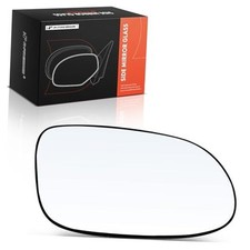 Right Passenger Side Heated Mirror Glass with Backing Plate - Compatible with