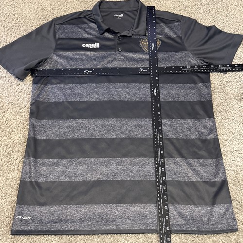 Camisa polo de fútbol Capelli Sport Florida Premier FC con cuello grande gris - Imagen 5 de 6